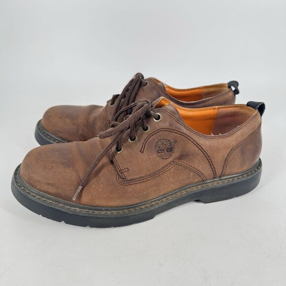 Timberland 95040 Men’s Brown Leather Oxford Lace Up Shoes 9.5M Casual Work main image 4